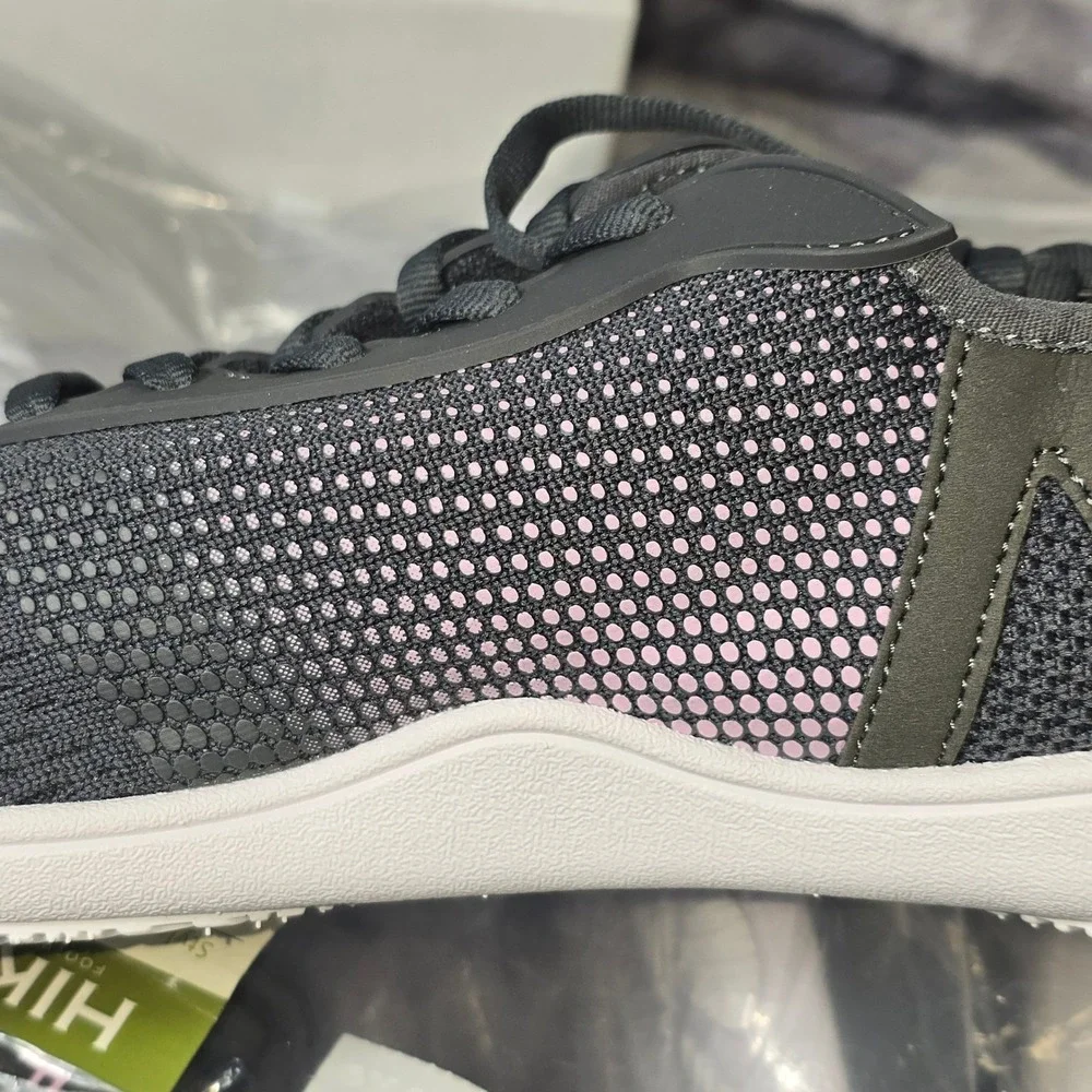 NWT HIKE Footwear Stride (Unisex) Sneaker Dark Grey & Pink womens 11‎ EU 42
